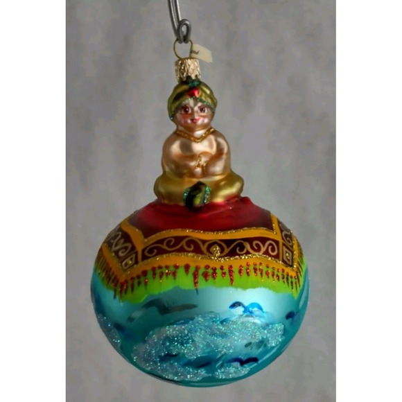 Magic Other - Glass Ornament "Magic Carpet Ride" Hand Painted Made in Poland Radko Inspired